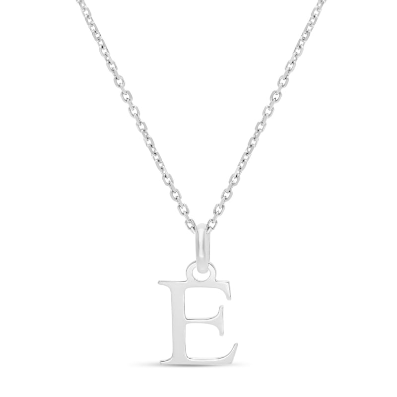 Collier enfant lettre 12 mm en Argent