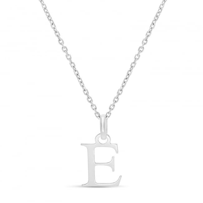 Collier enfant lettre 12 mm en Argent